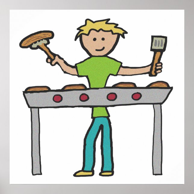 Poster Churrasco Barbecue Grillmaster (Frente)