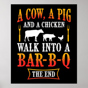 Poster CHURRASCO  Chef-mestre do Piada-presente-Churrasco