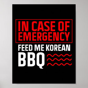 Poster Churrasco Coreano - Ventilador Comida Coreano - Bb