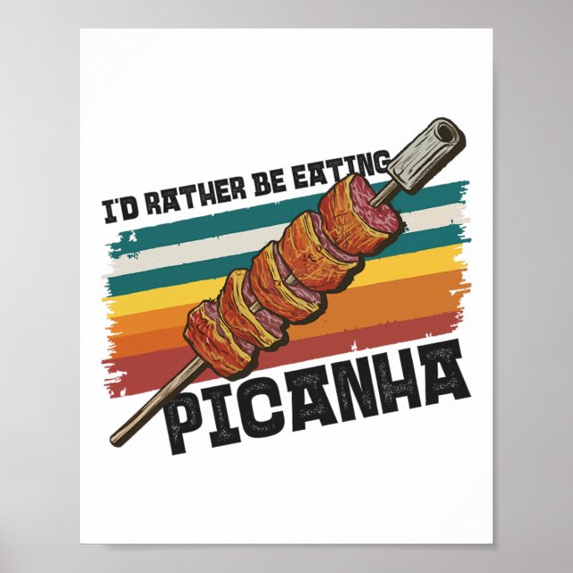 Poster Churrasco de bife com Design de tênis de Comida do (Frente)