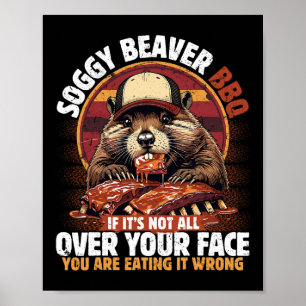 Poster Churrasco de castor de porco, se não está na sua c