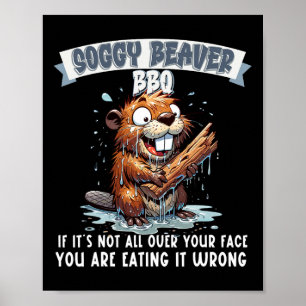 Poster Churrasco de castor de porco, se não estiver na su