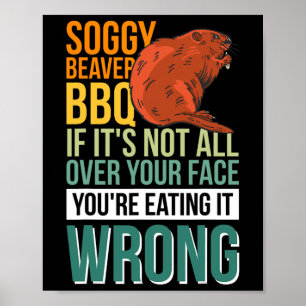 Poster Churrasco de castor de porco, se não estiver na su