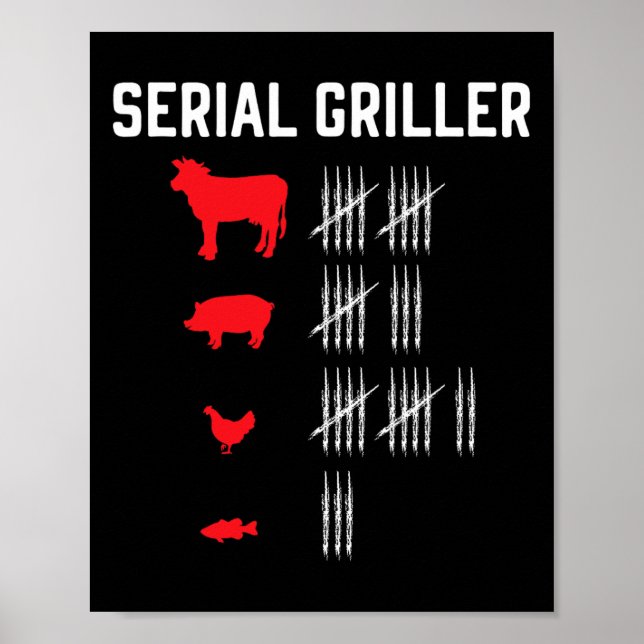 Poster Churrasco de churrasco Serial Griling Grillmaster  (Frente)