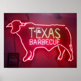 Póster "CHURRASCO do Texas"