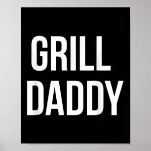 Poster Churrasco Engraçado E Fumar Para Dia de os pais