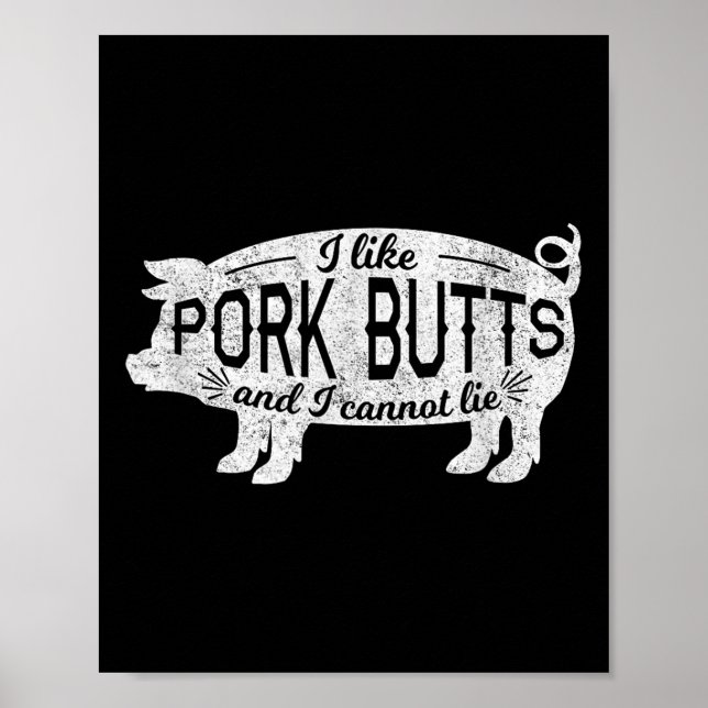 Poster Churrasco Engraçado Presente Eu Gosto De Bumbuns D (Frente)
