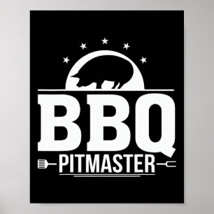 Poster Churrasco Pitmaster Grill Master Tee Para Pistas D