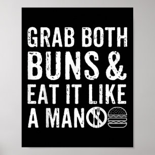 Poster Churrascos Engraçados Burger Dão Burger Lover Real