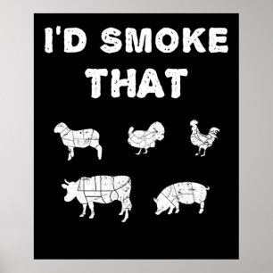 Poster CHURRASCOS ID Fumar Os Presentes De CHURRASCO De