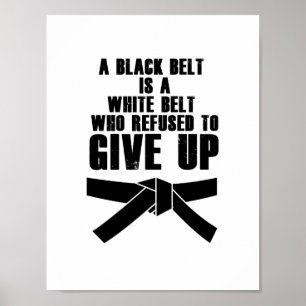 Poster Chute como uma garota Karate Tae Kwon do Arte Marc