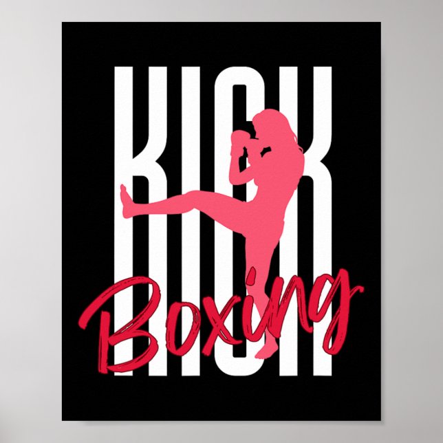 Poster Chute frontal de Kickboxing  (Frente)