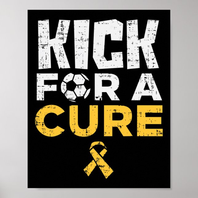 Poster Chute Para Uma Cura Futebol Conscientização do Cân (Frente)
