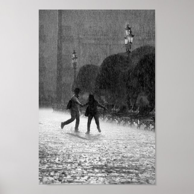 Póster Chuva caindo (Frente)