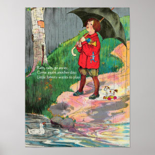 Poster Chuva, Chuva, Afaste-Se - Mãe Ganha Rhyme P