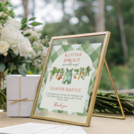 Poster Chuva de Bebê Rústica Neutra em Relação ao Gênero