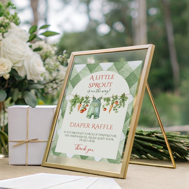 Poster Chuva de Bebê Rústica Neutra em Relação ao Gênero  (Criador carregado)