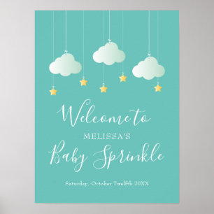 Poster Chuva de Bênçãos Baby Shower / Chuva de Boas Vinda