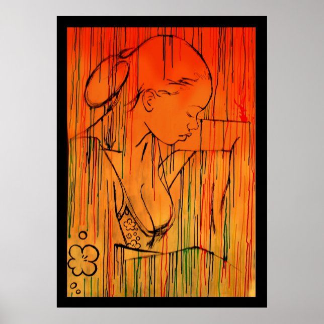 Poster Chuva de Creole Amarela (Frente)