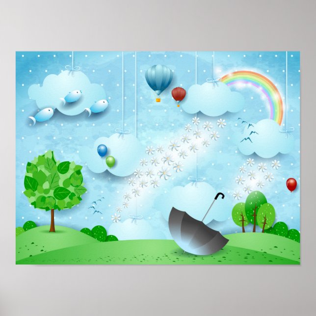 Poster Chuva de Flores (Frente)