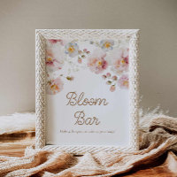 Chuva de Flores Baby Shower Bloom Bar