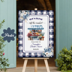 Poster Chuva de Noiva Blue Gingham Off the Market