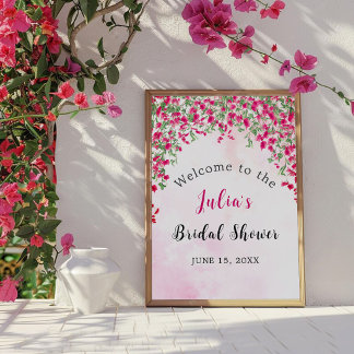 Poster Chuva de Noiva Floresta Tropical Bougainvillea Ros