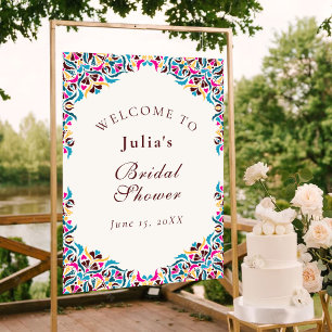 Poster Chuva de Noiva Luxuosa Marfim com Estilo Floral Ca
