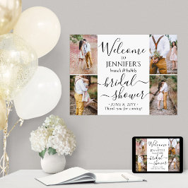 Poster Chuva de Noiva Qualquer Tema Boas Vindas 4 Colagem