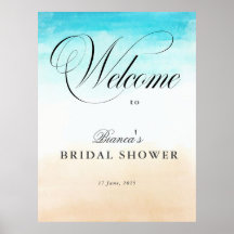 Chuva de Noiva Tropical Elegante à Beira-Mar