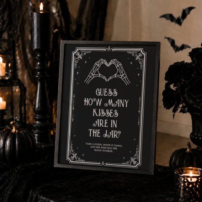 Poster Chuva de Noivas de Halloween Adivinhe Quantos Jogo (Criador carregado)