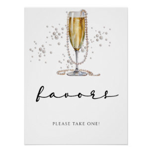 Póster Chuva de Pérolas e Prosecco: Chá de Noiva Sofistic