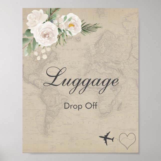 Poster Chuva de presentes tema viagem  (Frente)