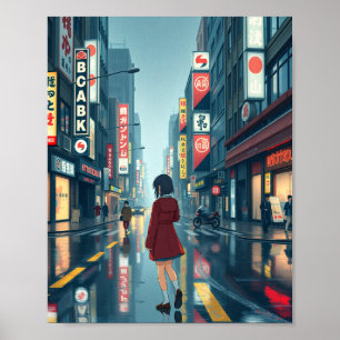 Poster chuva forte em tokyo 1