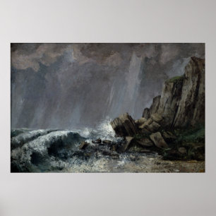 Poster Chuva torrencial em Etretat