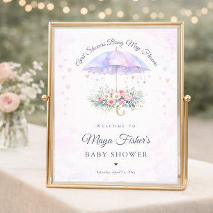 Poster Chuvas de Abril Trazem Flores de Maio Chover Bem-v