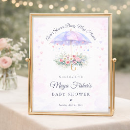 Poster Chuvas de Abril Trazem Flores de Maio Chuva Bem-vi