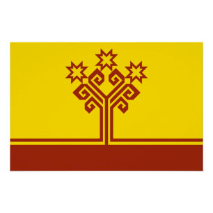 Póster Chuvashia Flag