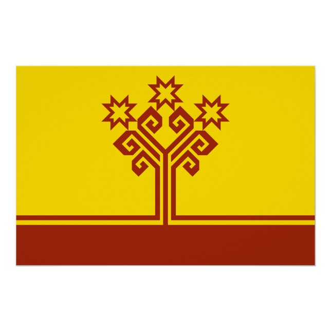 Póster Chuvashia Flag (Frente)