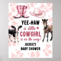 Chuveirinho de Bebê Cowgirl Pink Rodeo