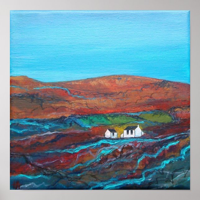 Poster Chysauster em Penwith, Cornwall (Frente)