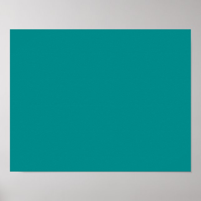 Poster ciano escuro a cores (Frente)