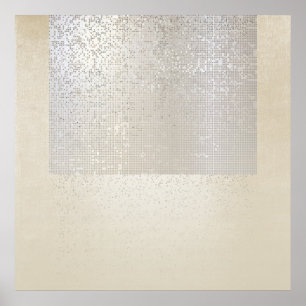 Poster Ciberão Binário Geométrico de Arte Moderna abstrat