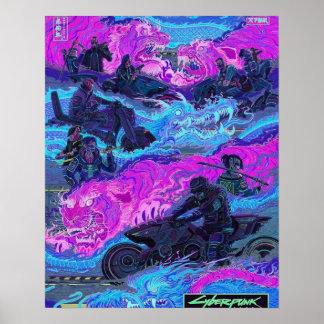 Poster ciberpunk