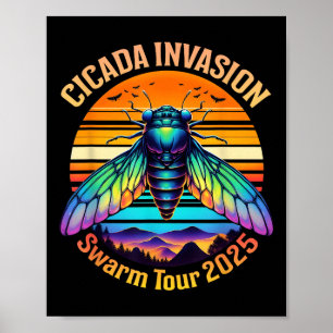 Poster Cicada Brood Xiv Summer Cicadas Swarm Tour 2025