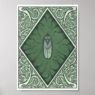 Póster Cicada Verde