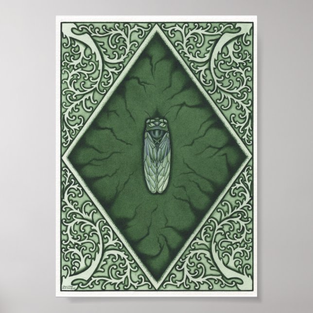Póster Cicada Verde (Frente)