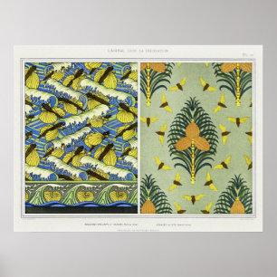 Poster Cicadas, Peixes Voadores e Prateleiras Nautilus