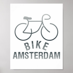 Poster Ciclismo Amsterdã Holanda Gráfico _1