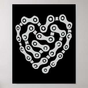 Poster Ciclismo Bmx Mountain Biking - Cadeia de Bicicleta